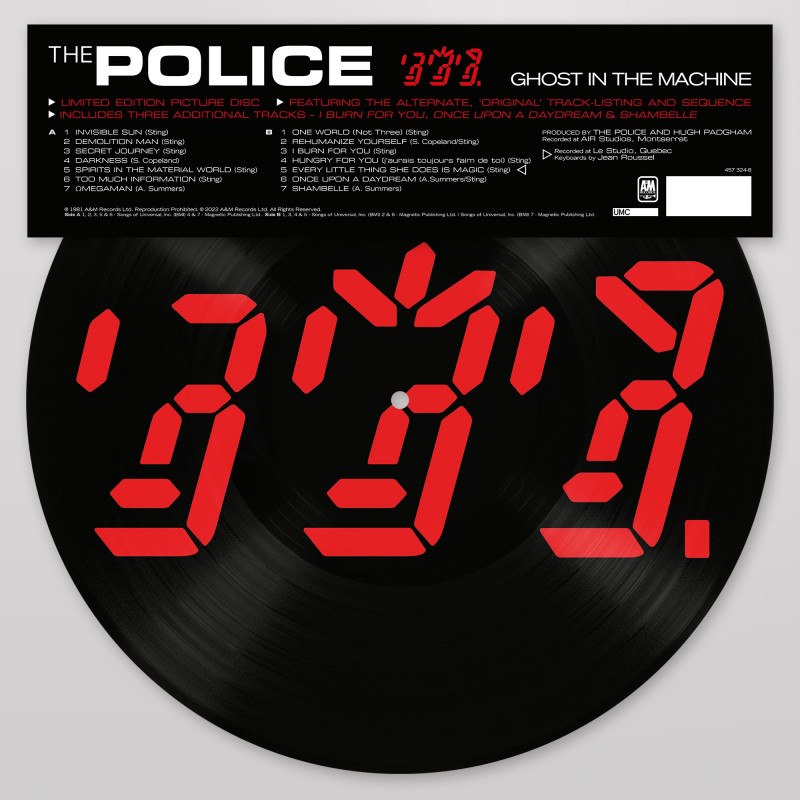 Police - Ghost In The Machine, VINYL
